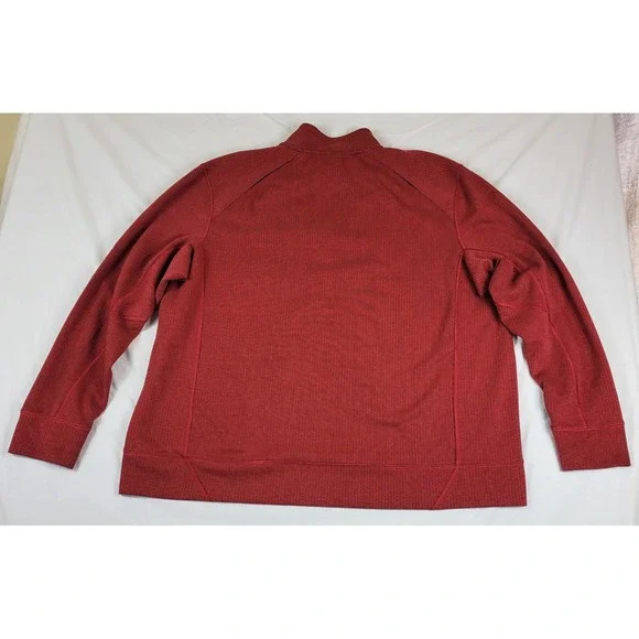 Alaskan Hardgear Duluth Trading Co Mens 2XL Quarter Zip Pullover Red 68224 OXD - Picture 8 of 8